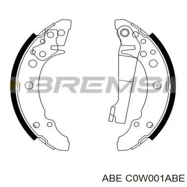 Купити C0W001ABE ABE Колодки гальмові задні, барабанні