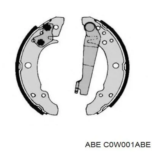 Колодки гальмові задні, барабанні C0W001ABE ABE