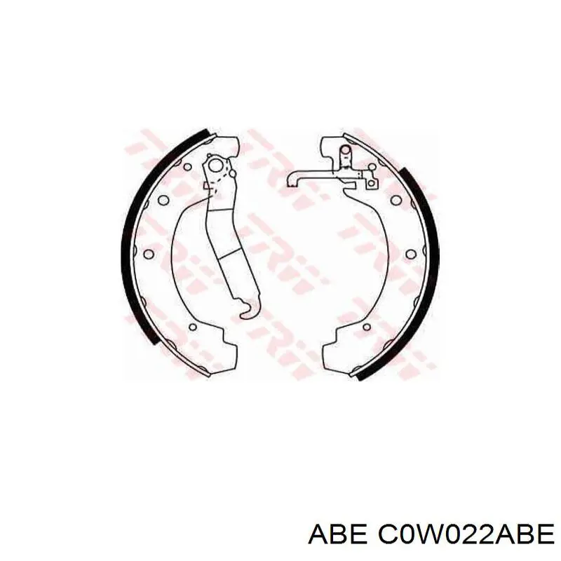 Купити C0W022ABE ABE Колодки гальмові задні, барабанні