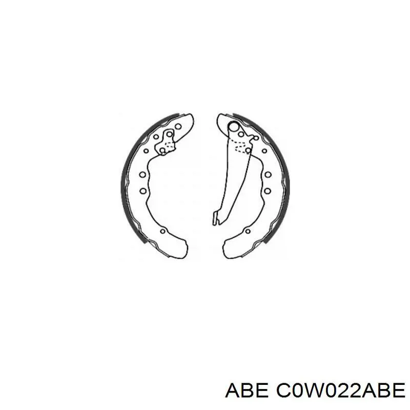 Колодки гальмові задні, барабанні C0W022ABE ABE
