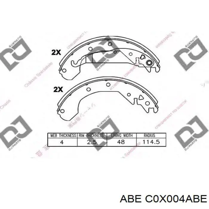 Колодки гальмові задні, барабанні Opel 552239 ціна, від 22.05 USD