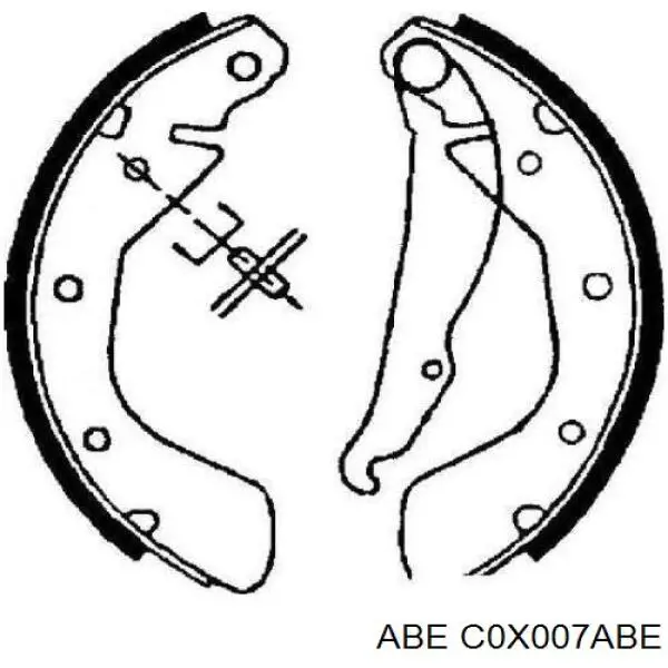 Купити C0X007ABE ABE Колодки гальмові задні, барабанні