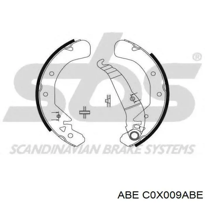 Гальма робочі задні ножні і гальмівні барабани ABE C0X009ABE