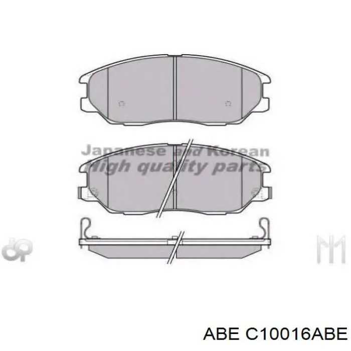Передні тормозні колодки C10016ABE ABE