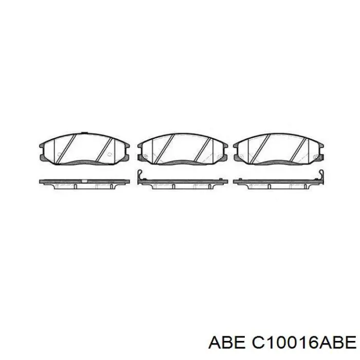 C10016ABE ABE Передні гальмівні колодки