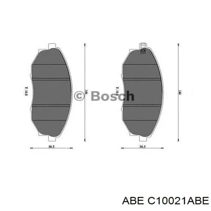 Тормозні колодки ABE C10021ABE
