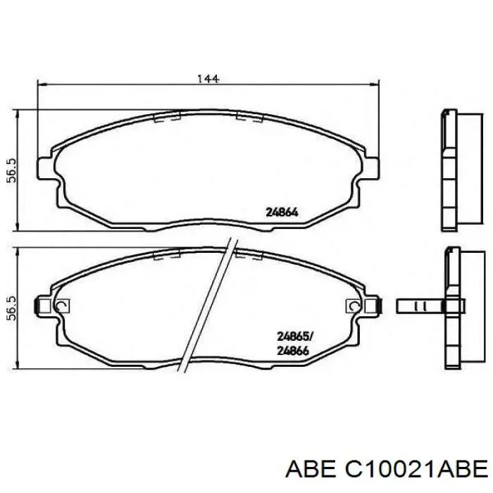Купити C10021ABE ABE Колодки гальмівні передні, дискові
