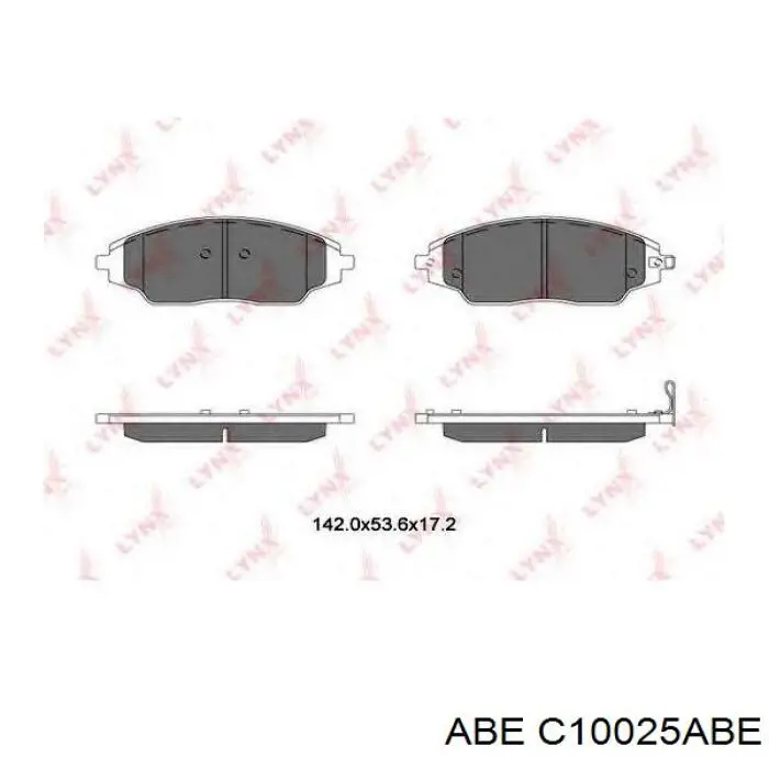 Гальмівні колодки ABE C10025ABE ціна, від 20.93 USD