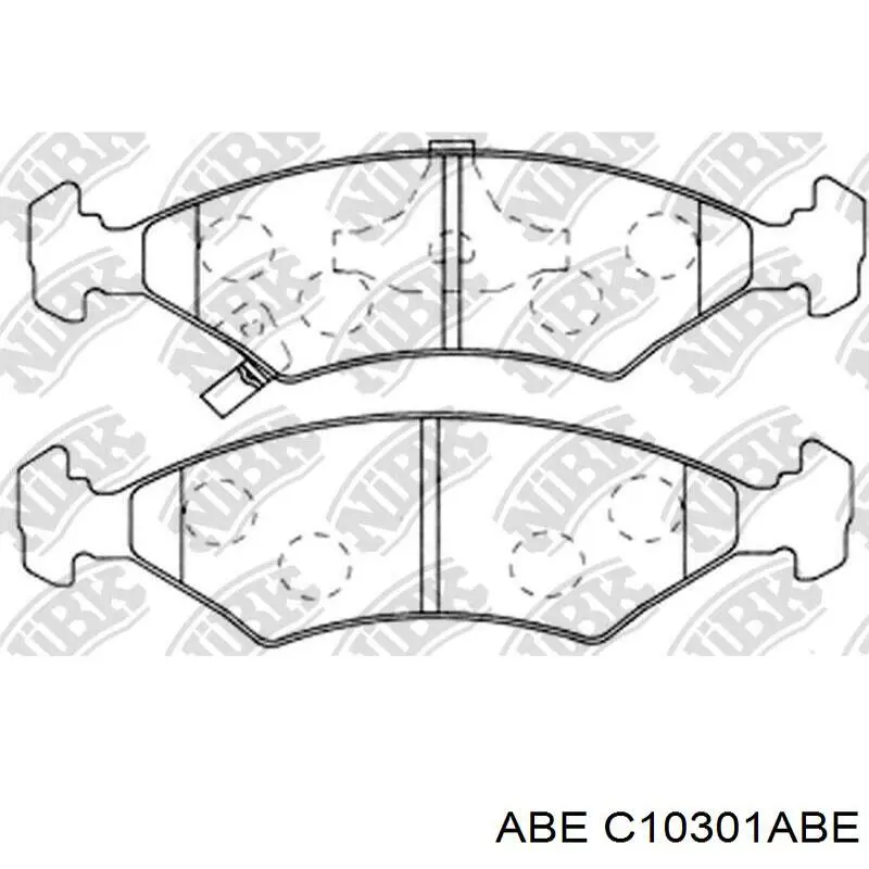 Передні тормозні колодки C10301ABE ABE