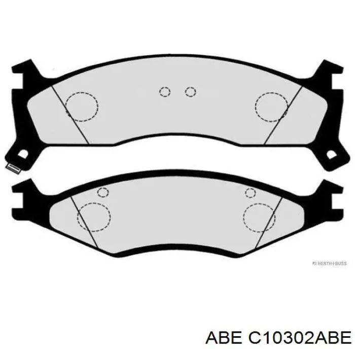 Гальмівні колодки ABE C10302ABE ціна, від 19.66 USD