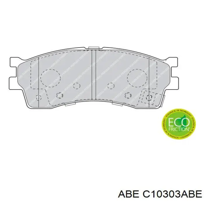Купити C10303ABE ABE Колодки гальмівні передні, дискові