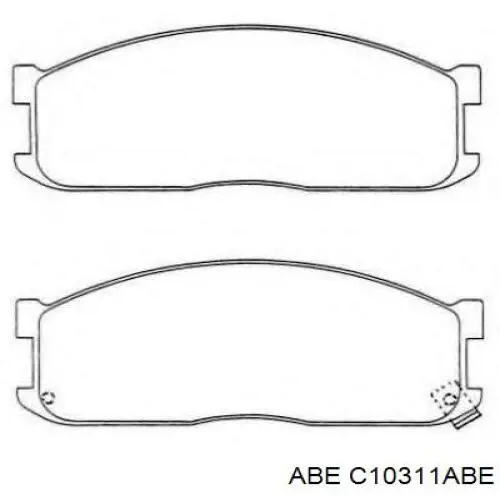 Тормозні колодки ABE C10311ABE