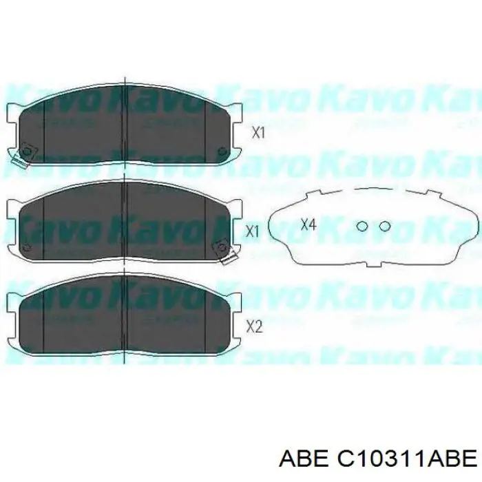 Купити C10311ABE ABE Колодки гальмівні передні, дискові