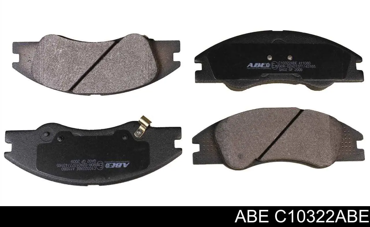 Гальмівні колодки ABE C10322ABE ціна, від 21.93 USD