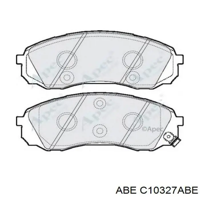 Передні тормозні колодки C10327ABE ABE