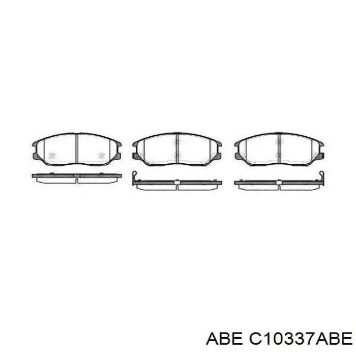 Купити C10337ABE ABE Колодки гальмівні передні, дискові