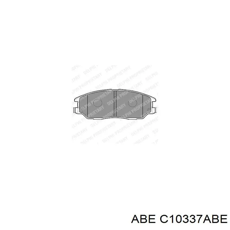 Гальмівні колодки ABE C10337ABE ціна, від 29.19 USD