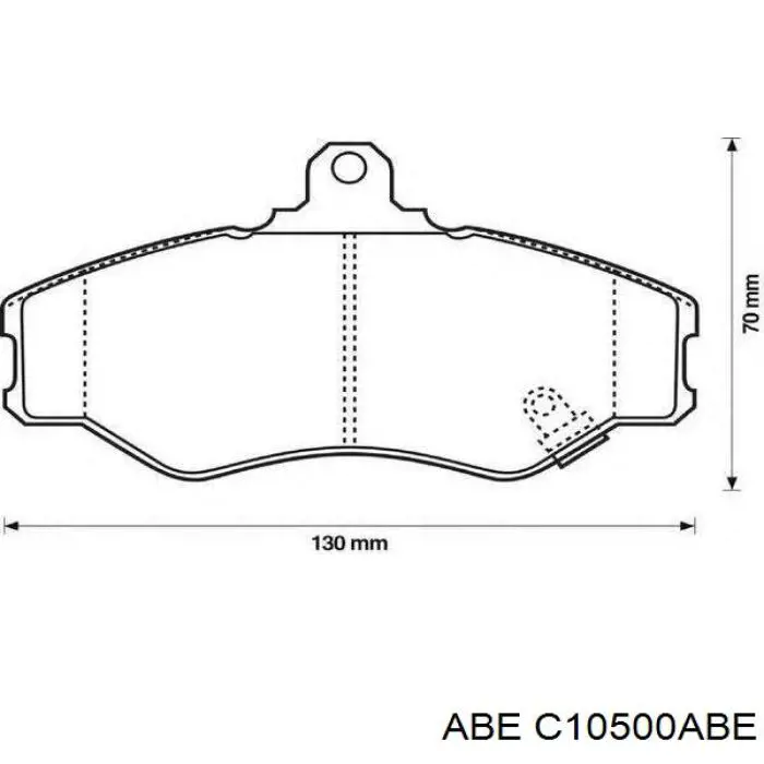 Гальмівні колодки ABE C10500ABE ціна, від 17.21 USD