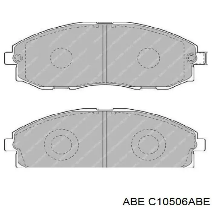C10506ABE ABE колодки гальмівні передні, дискові