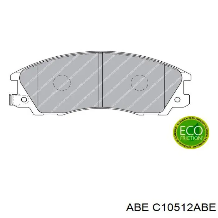 Гальмівні колодки ABE C10512ABE ціна, від 24.40 USD