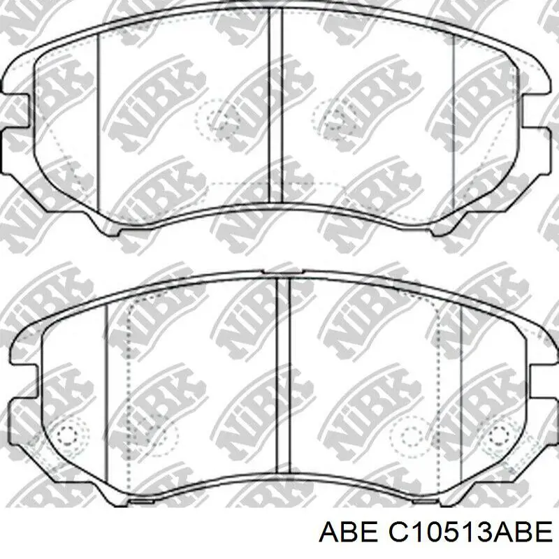 C10513ABE ABE Передні гальмівні колодки