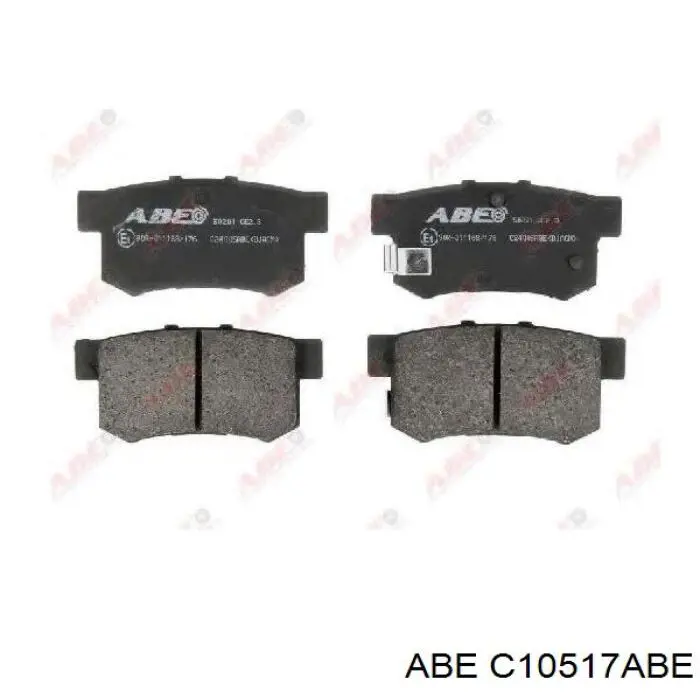 C10517ABE ABE Передні гальмівні колодки