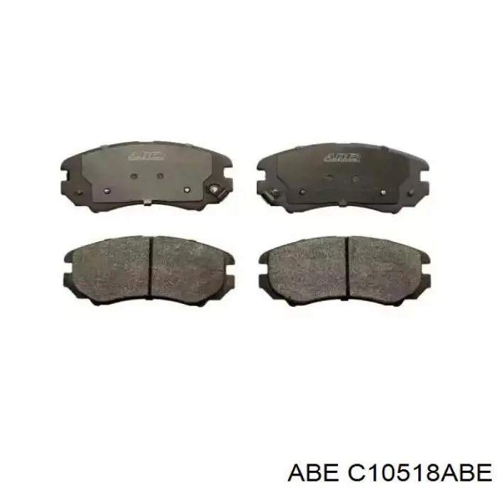 C10518ABE ABE Передні гальмівні колодки