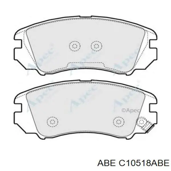 Купити C10518ABE ABE Колодки гальмівні передні, дискові