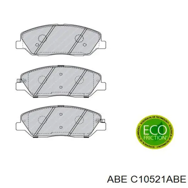 Гальмівні колодки ABE C10521ABE ціна, від 22.74 USD