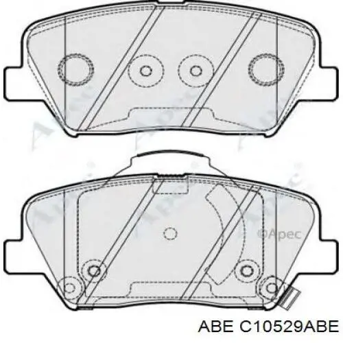 Тормозні колодки ABE C10529ABE