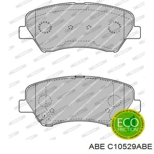 Купити C10529ABE ABE Колодки гальмівні передні, дискові