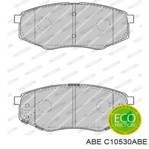 Гальмівні колодки ABE C10530ABE ціна, від 23.03 USD