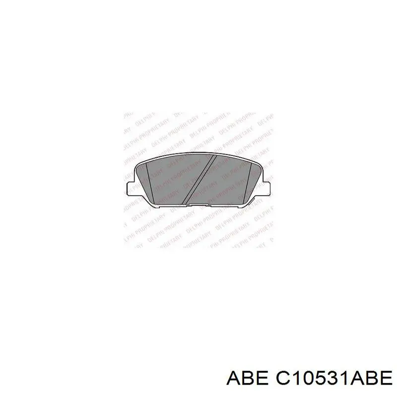 Купити C10531ABE ABE Колодки гальмівні передні, дискові