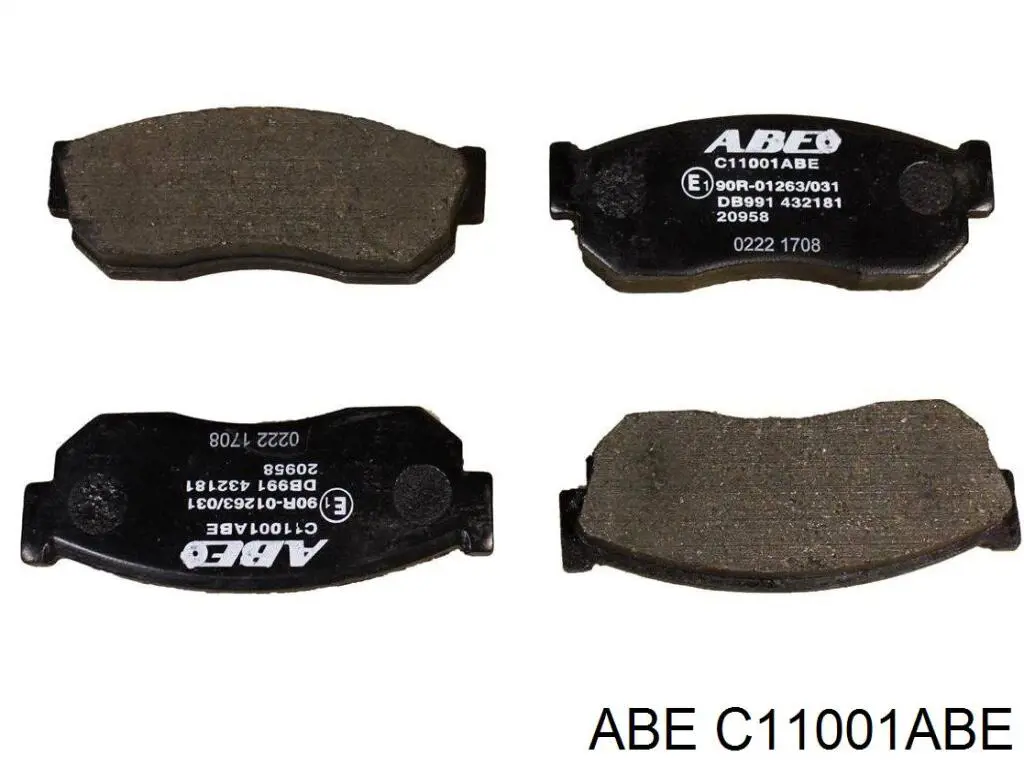 C11001ABE ABE колодки гальмівні передні, дискові