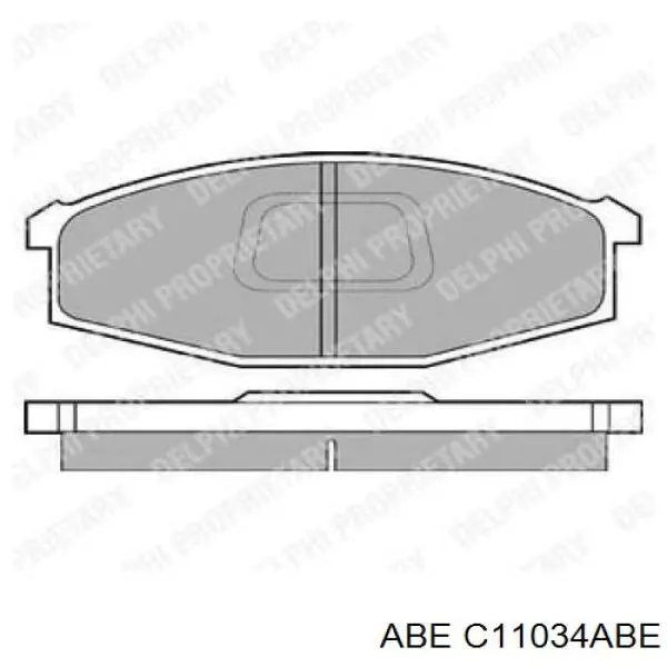Передні тормозні колодки C11034ABE ABE