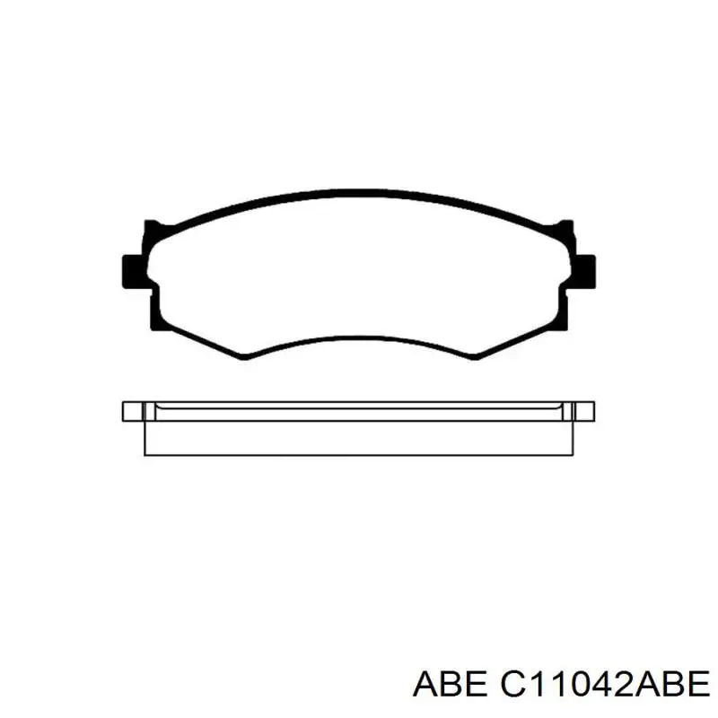 C11042ABE ABE колодки гальмівні передні, дискові