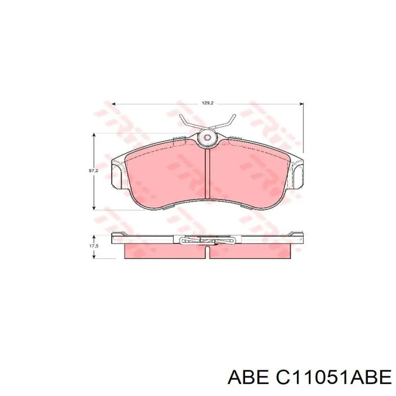 Купити C11051ABE ABE Колодки гальмівні передні, дискові