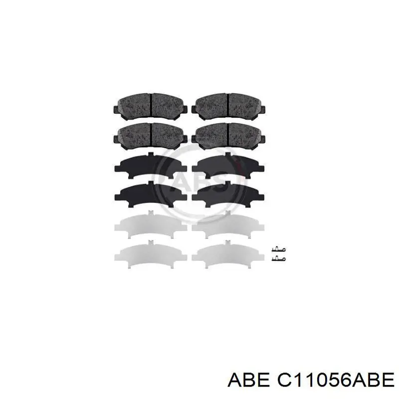 Передні тормозні колодки C11056ABE ABE