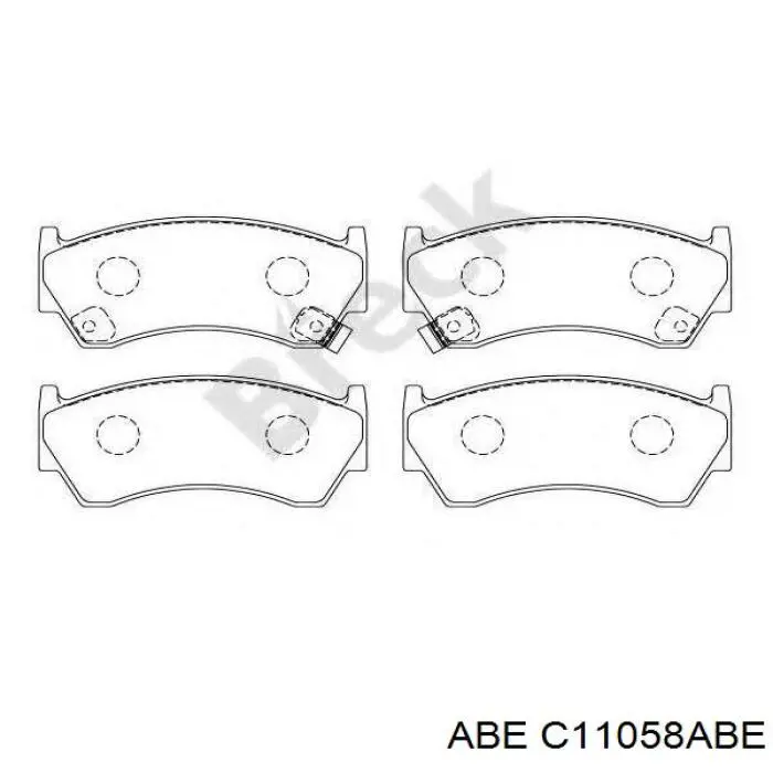 C11058ABE ABE Передні гальмівні колодки