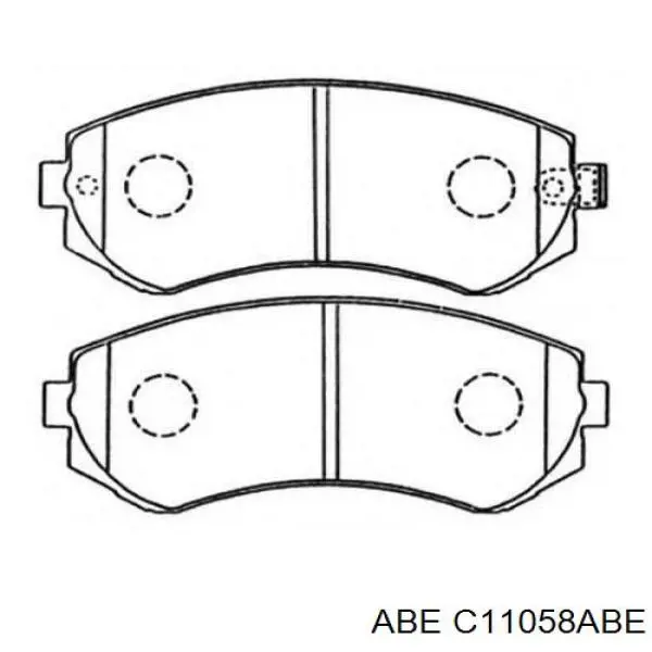 Гальмівні колодки ABE C11058ABE ціна, від 18.61 USD