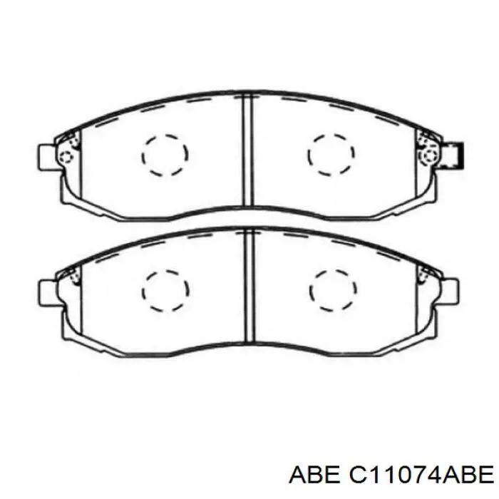Купити C11074ABE ABE Колодки гальмівні передні, дискові