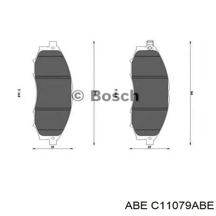Передні тормозні колодки C11079ABE ABE