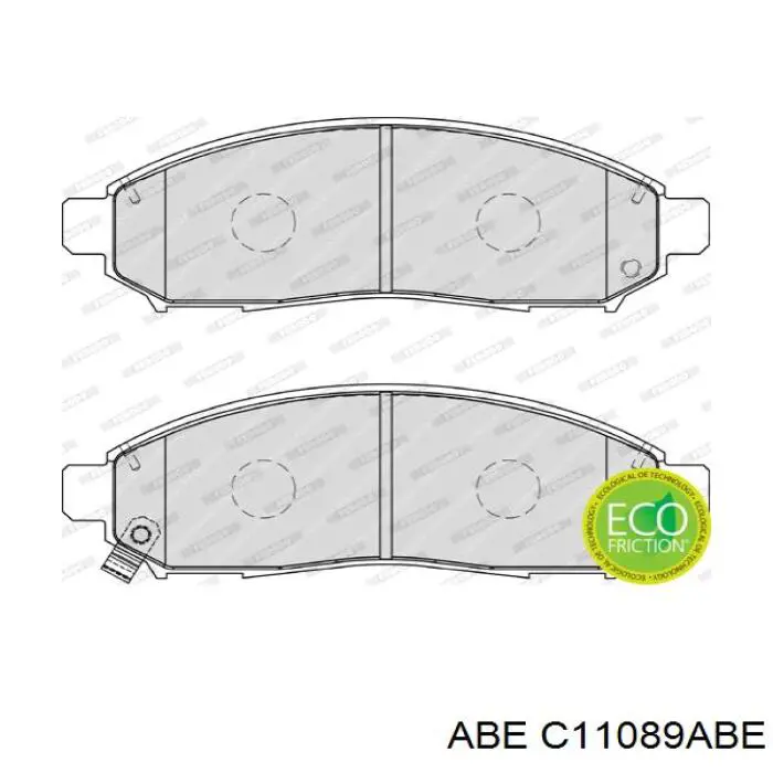 Гальмівні колодки ABE C11089ABE ціна, від 24.58 USD