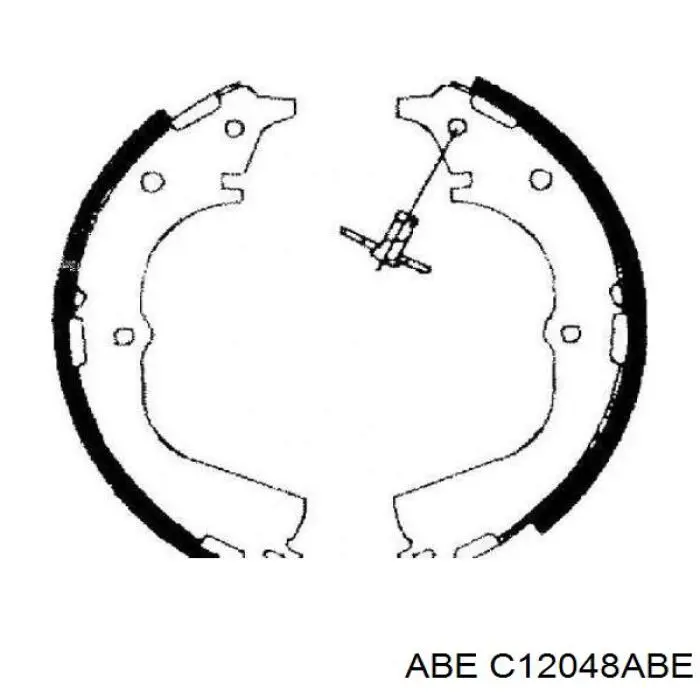 Передні тормозні колодки C12048ABE ABE