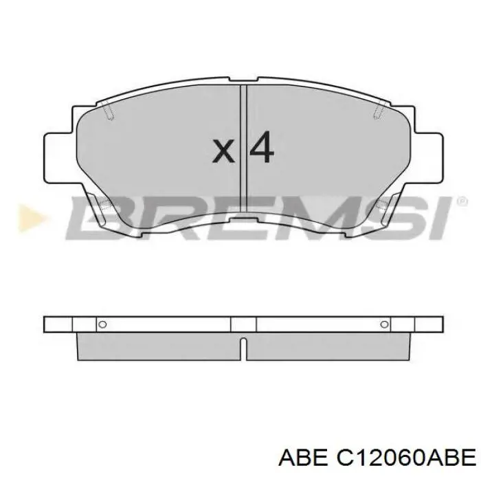 Передні тормозні колодки C12060ABE ABE