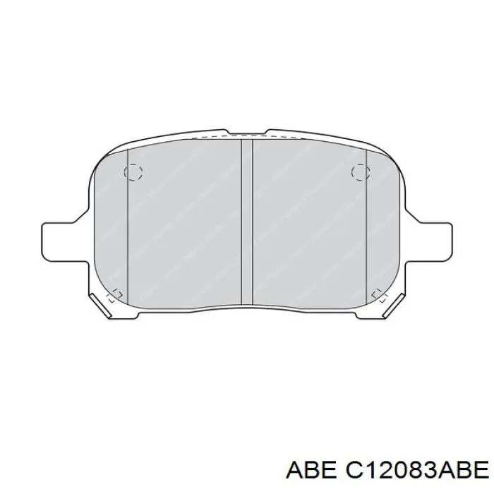 C12083ABE ABE колодки гальмівні передні, дискові