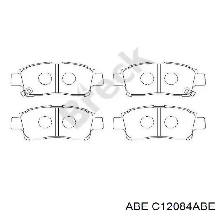 Гальмівні колодки ABE C12084ABE ціна, від 15.72 USD