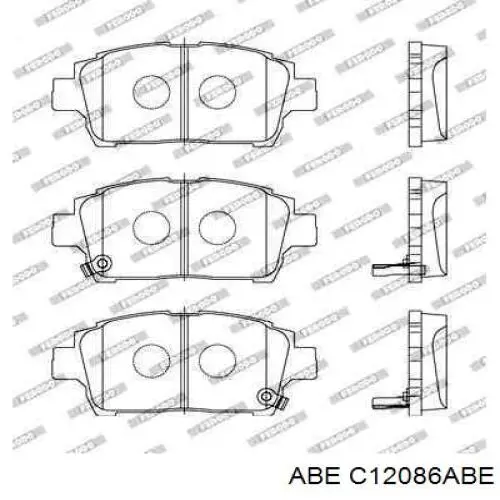 Купити C12086ABE ABE Колодки гальмівні передні, дискові