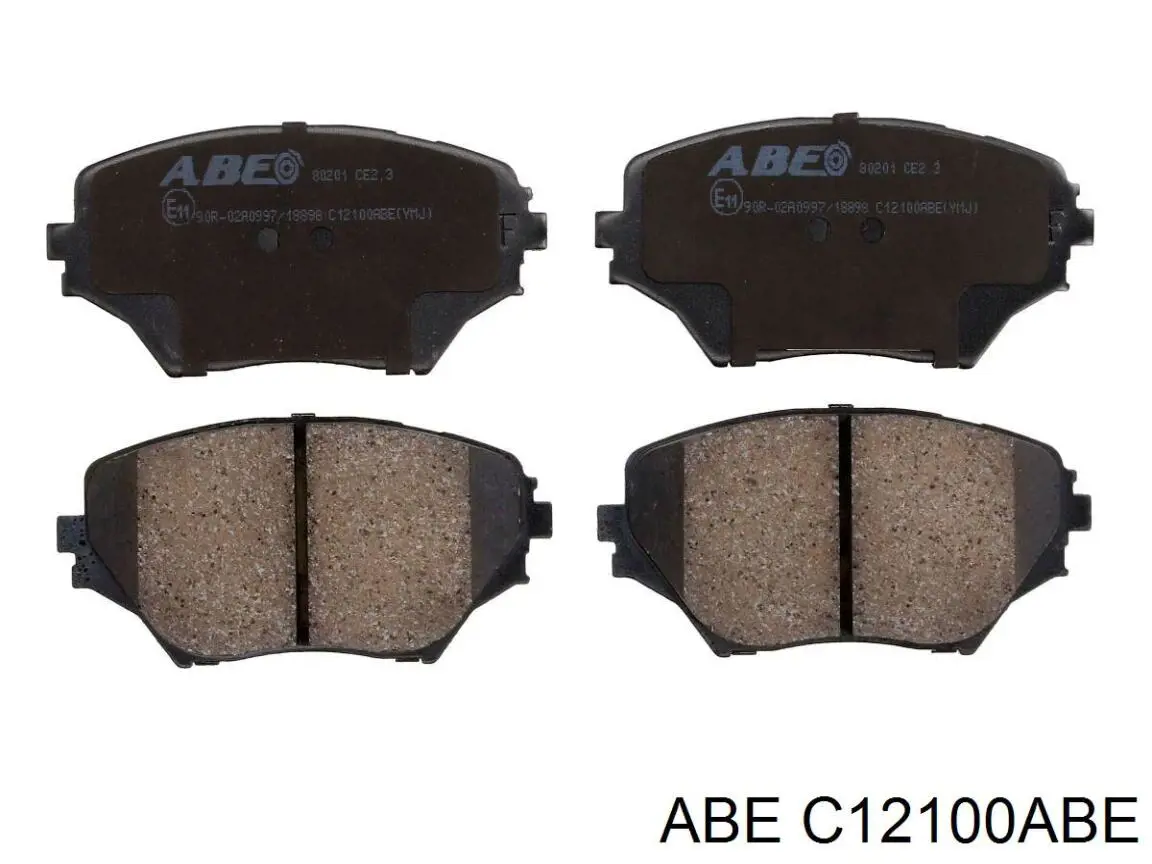 C12100ABE ABE колодки гальмівні передні, дискові