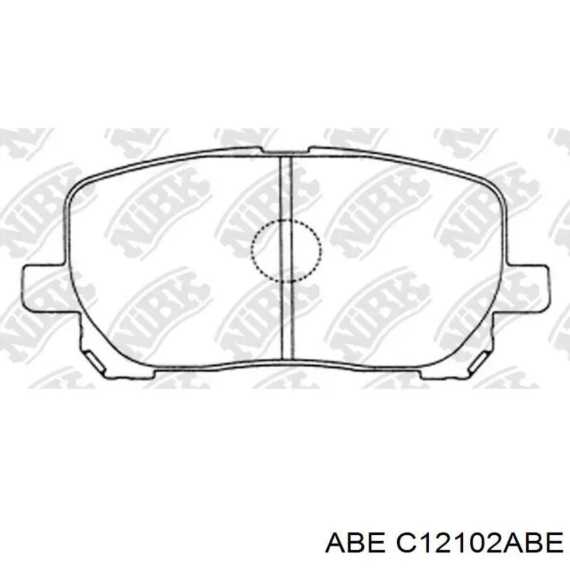 Купити C12102ABE ABE Колодки гальмівні передні, дискові